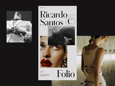 Ricardo Santos portfolio branding concept concept design content creation design editorial editorial design fashion grid layout photography typography web website