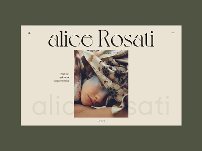 Alice Rosati clean concept content creation content design design editorial editorial design fashion layout photography typography ui web website