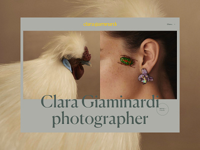 Clara Giaminardi branding concept design editorial editorial design fashion layout photography portfolio promo typography ui website