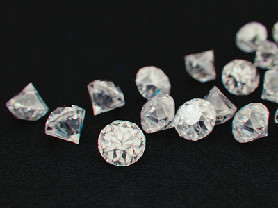 Diamonds in Blender 3d blender cg diamonds dispersion shaders