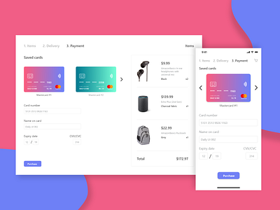 DailyUI #002 - Credit Card Checkout 💳🛒