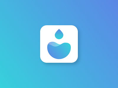 DailyUI #005 - App Icon 💧🌊 005 app brand branding clean daily ui daily ui 005 design flat icon identity illustration ios logo minimal mobile ui vector