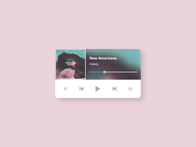 DailyUI #009 - Music Player 🎶🎧