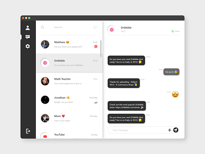 DailyUI #013 - Direct Messaging 💭🤩 app chat clean daily ui daily ui 013 design emoji ios message messaging mobile text ui ux web website