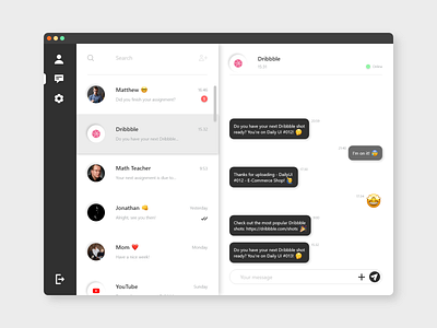 DailyUI #013 - Direct Messaging 💭🤩