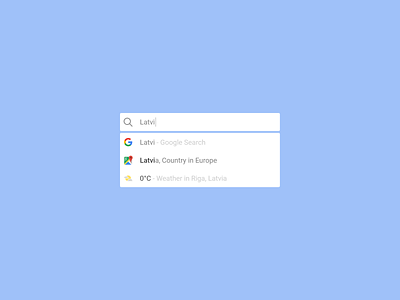 DailyUI #022 - Search 🔍🗺 clean country daily ui daily ui 022 design google latvia location minimal search search bar ui ux weather