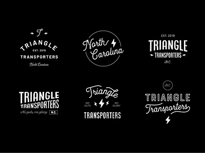Triangle Transporters automotive branding design durham logo north carolina raleigh retro typography wip