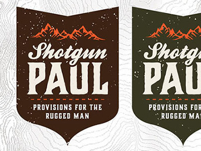 Shotgun Paul badge branding design goods logo outdoor wilderness