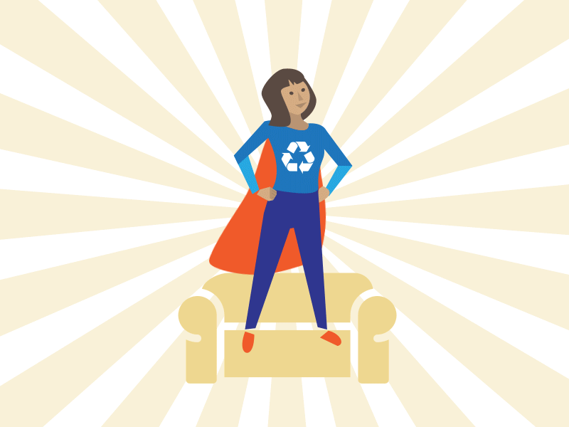 Sofa Superstar illustration paul gennaro united nations looping expressions animation after effects