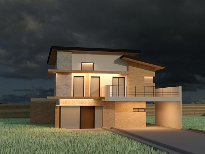 Exterior House002 arch vis design exterior visualisation