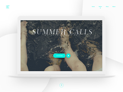 Landing Page Video - Summer Call Series landing page play series ui ux video water web design
