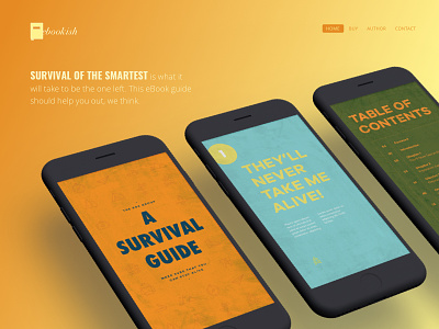 Product Web & Layout Design ebook gradient guide mobile product survival web