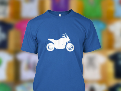 Limited Edition Charity T-Shirt blue charity edition limited motorbike schedddule t shirt