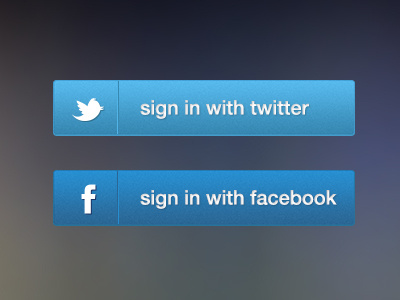 Social Login Buttons buttons facebook login psd social twitter