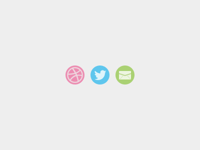 Simple Icons dribbble email icons simple twitter