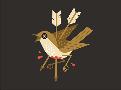 Dead bird arrow bird character dead design emblem geometic geometric art geometric design illustration logo tattoo vector