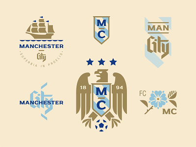 Man City shot emblem football illustration logo man city manchester city vector