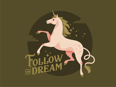Unicorn character design dream emblem horse illustration logo unicorn vector