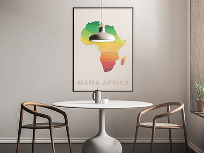 africa map design africa design icon illustration illustrator logo logodesign logomark mama africa vector