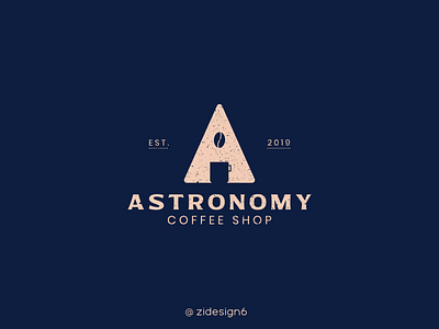 Astronomy logo astronomy branding coffee coffee shop design illustration illustrator logo logodesign logomark space