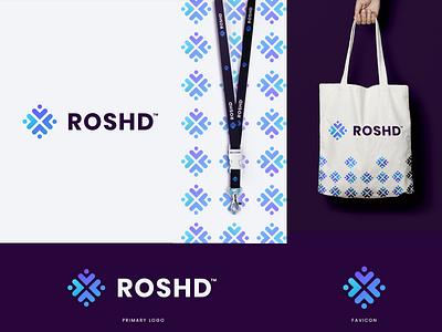 roshd logo app branding design icon illustration logo logodesign logomark typography ui ui design ux vector