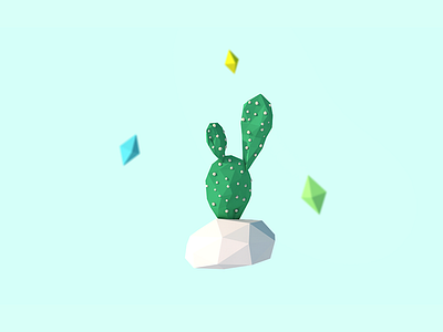 3D Prickly Pear Cactus