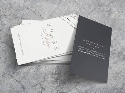 Brass and Rose Interiors branding