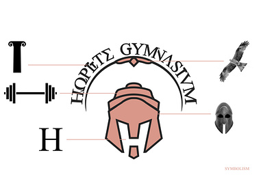 Hoplite Gymnasium Logomark ancientgreece brand identity branding design digitalart graphicdesign greekart gymbranding gymnasium hoplite illustration logo logomark