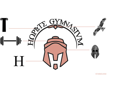 Hoplite Gymnasium Logomark ancientgreece brand identity branding design digitalart graphicdesign greekart gymbranding gymnasium hoplite illustration logo logomark