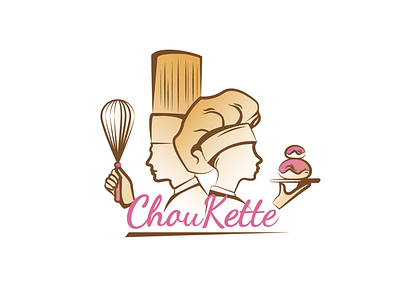 ChouKette café cakeshop coffee french logo patisserie