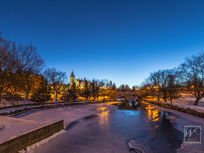 Court House And Stone Bridge