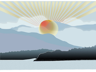 Sun and clouds cloudy illustration learning sea sunny vancouver