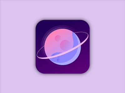 Daily Ui #005 - App Icon daily 100 dailyui dailyui 005 icon icon app planet space ui