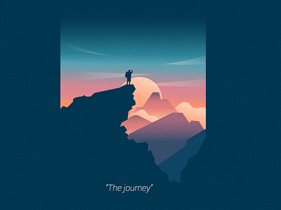 The journey brand design illustration journey logo marca