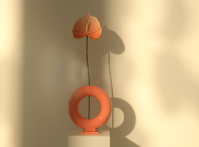 Flower and Vase 3d 3d animation 3d animation studio 3d art 3d artist 3d illustration 3d modeling cinema 4d