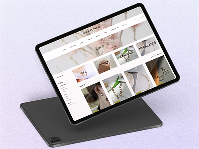 Fox & Flower design e commerce ui user interface web design