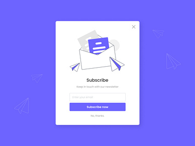 UI Daily 02 - Newsletter Signup Form