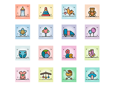 baby icon icon mbe style ui 插画