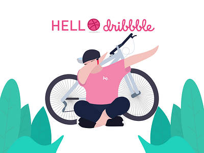 hello dribbble design illustration 插画