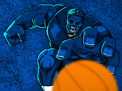 The beast is coming...... basketball beast draft firstpick illustration nba painting zion