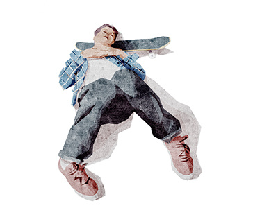 street nap illustration nap pillow skateboarding street nap