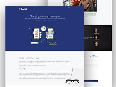 Stealth startup Design for FInja colors dashboard mockup payroll ui ux app