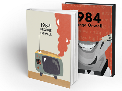 "1984" inspired book cover re-design book art book cover mockup book covers design graphic illustration