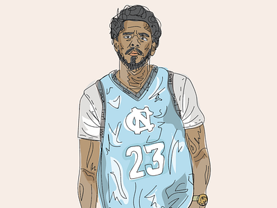 J-Cole: Illustrative Graphic austin texas cover art design graphic graphic art illustration rapper vector