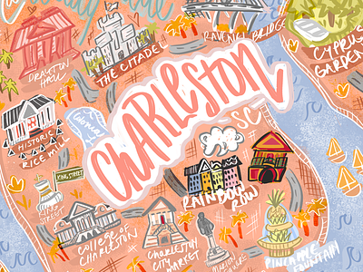 Charleston, SC : Illustrative map (cropped)