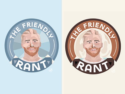 "The Friendly Rant Podcast" Logo + Branding Work. austin designer austin texas branding design graphic art illustration podcast podcast cover podcast logo