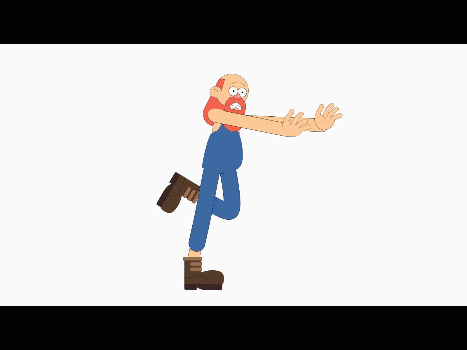 Running Lumberjack 2d adobe after effects adobe illustrator animation art background character concept creative design drawing fun illustration motion motion graphics movement run ui vector white