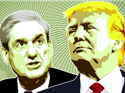 Mueller Trump Illustration illustration vector