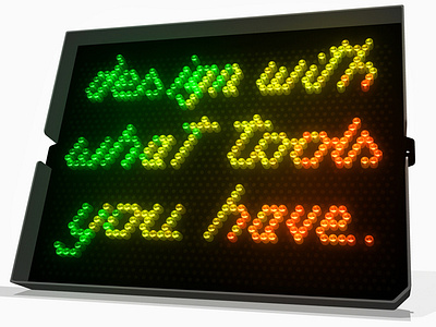 Inspirational Lite Brite 3d modeling illustration