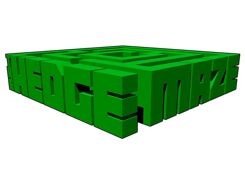 The Hedge Maze 3d modeling animation branding illustration logo